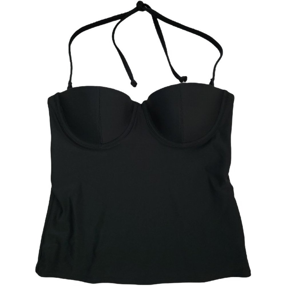 Old Navy Black Bandeau Tankini Swimsuit Top